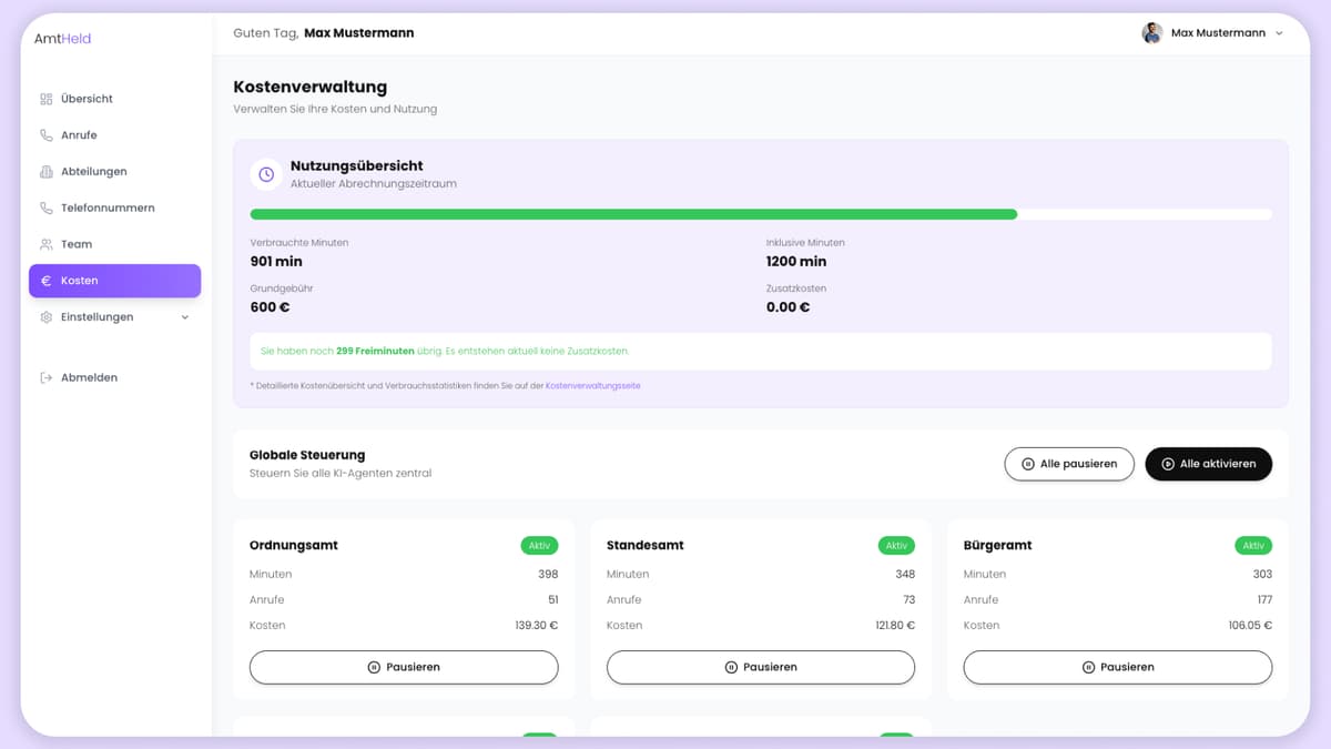 Flexible Aktivierung