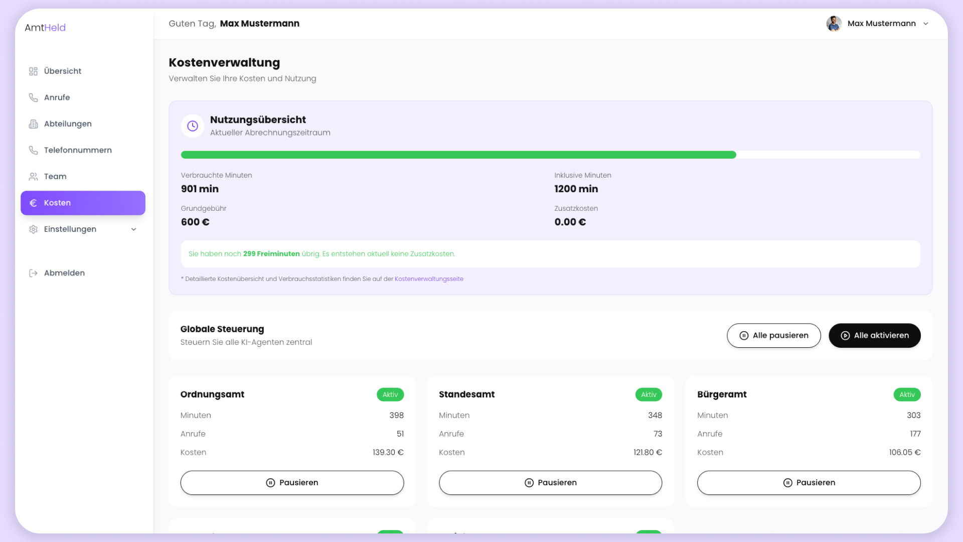 Selbstständige Steuerung und Kontrolle